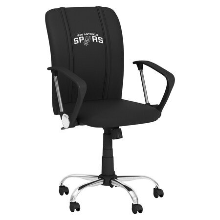 Dreamseat Curve Task Chair with San Antonio Spurs Logo XZOCCURVE-PSNBA32050